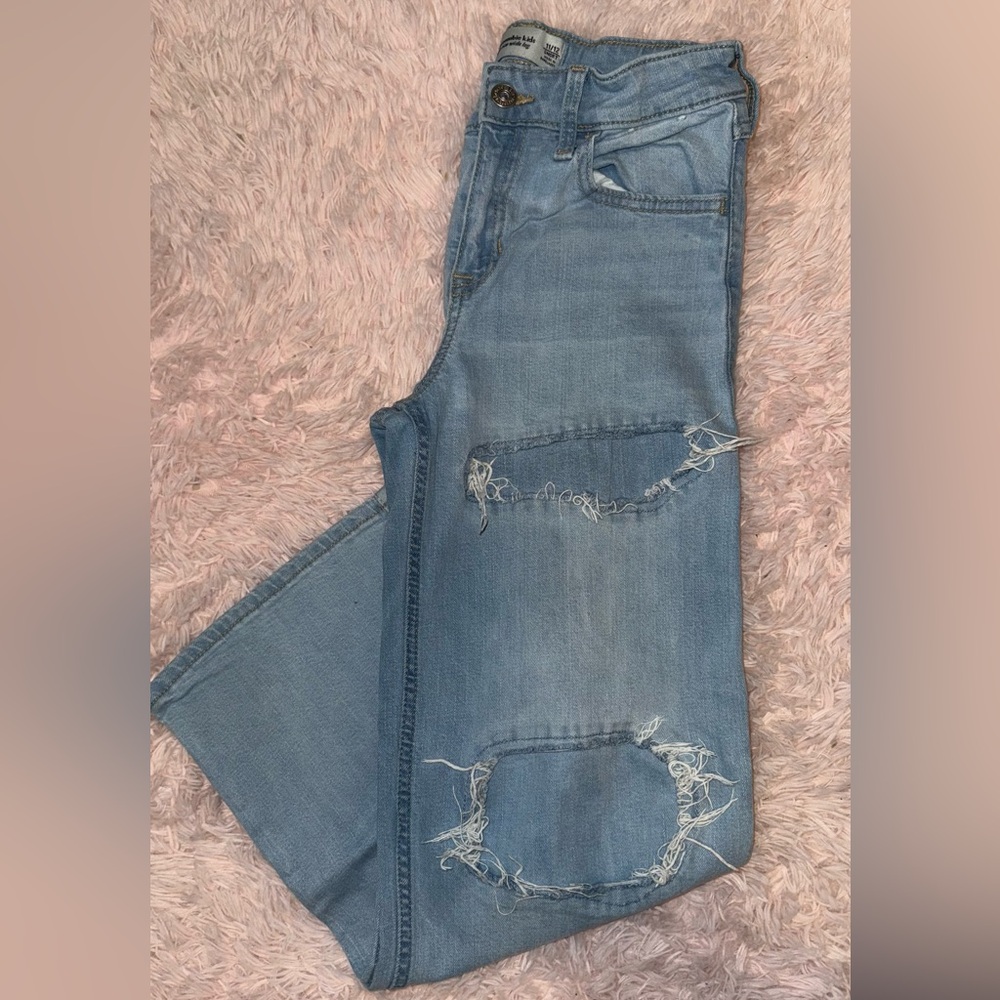 Abercrombie distressed Light Blue Jeans
